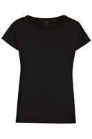 TRIGEMA Comfort Fit Dames T-shirt zwart, Effen