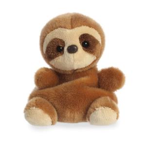 Aurora Pluche dieren knuffel - luiaard - bruin - 13 cm - Knuffeldieren luiaard speelgoed