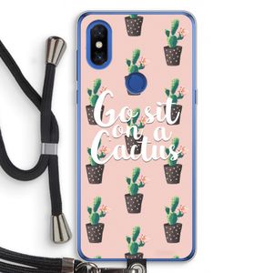 Cactus quote: Xiaomi Mi Mix 3 Transparant Hoesje met koord