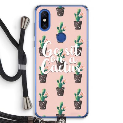 Cactus quote: Xiaomi Mi Mix 3 Transparant Hoesje met koord