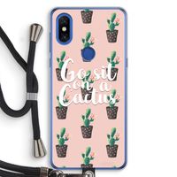 Cactus quote: Xiaomi Mi Mix 3 Transparant Hoesje met koord