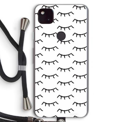 Wimpers: Pixel 4a 5G Transparant Hoesje met koord