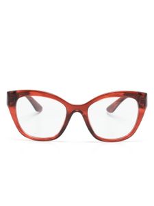 Miu Miu Eyewear lunettes de vue à monture papillon - Rouge