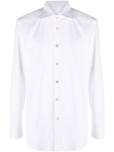 Kiton chemise en coton à coupe cintrée - Blanc