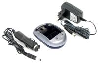 Universeel Yanec basisstation acculader zilver