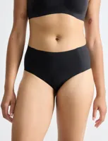 Zero Feel taille slip dames 2.0 - High waist - Hoge naadloze dames onderbroek - Katoenen kruisje - Schijnt niet door - Zwart - Huidskleur - - M |