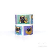 Meow Amor Creative Tortie Cat Gold Foil Stamp Washi Tape - thumbnail