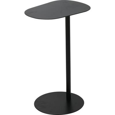 Bijzettafeltje Bolzano - zwart - D35 x H53 cm - metaal - plantenpot verhoger - koffie en lampjes taf Bijzettafeltje Bolzano - zwart - D35 x H53 cm - metaal - plantenpot verhoger - koffie en lampjes taf