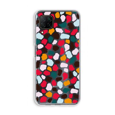Colored Giraffe: Huawei P40 Lite Transparant Hoesje