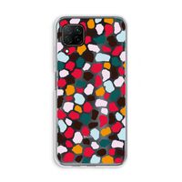 Colored Giraffe: Huawei P40 Lite Transparant Hoesje