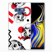 Silicone Back Case Samsung Galaxy Note 9 Skull Red