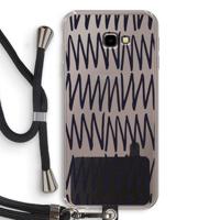 Marrakech Zigzag: Samsung Galaxy J4 Plus Transparant Hoesje met koord