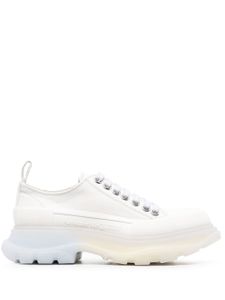 Alexander McQueen chaussures en toile à lacets - Blanc