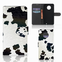 Motorola Moto G6 Plus Telefoonhoesje met Pasjes Koeienvlekken - thumbnail