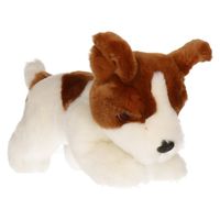 Pluche creme/bruine Jack Russel puppy honden knuffel 25 cm - Knuffel huisdieren