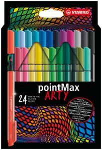 Viltstift STABILO pointmax Arty etui ÃƒÆ' 24 kleuren