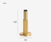 Nurlin Brass Knurled Deurstopper Nurlin Brass Knurled Deurstopper