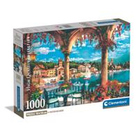 Clementoni puzzel balkonuitzicht op het Comomeer - 1000 stukjes