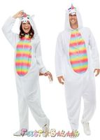 Unicorn Onesie Volwassenen - thumbnail