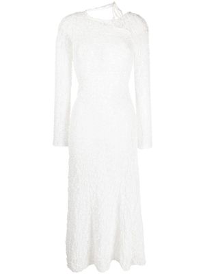 Gimaguas Midi-jurk met bloemenkant - Wit