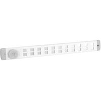 Nedco schuifrooster alu.wit 370 x 40 mm met draaiknop
