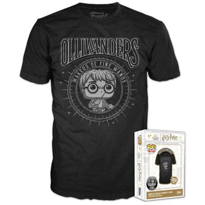 Pop! Boxed Tee: Harry Potter - Harry at Olivanders Size L