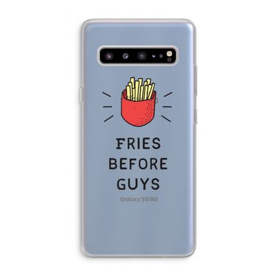 Fries before guys: Samsung Galaxy S10 5G Transparant Hoesje