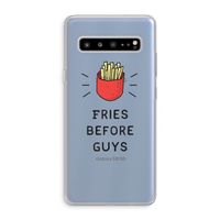 Fries before guys: Samsung Galaxy S10 5G Transparant Hoesje