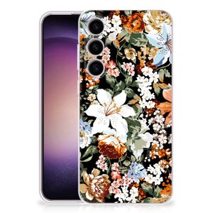 TPU Case voor Samsung Galaxy S24 Dark Flowers