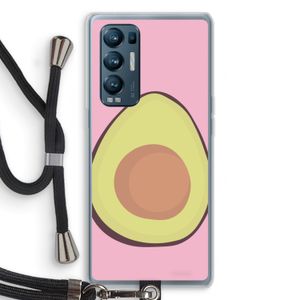 Avocado: Oppo Find X3 Neo Transparant Hoesje met koord