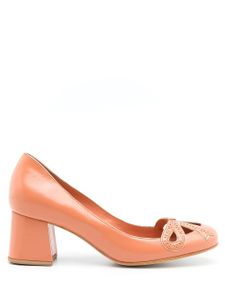 Sarah Chofakian escarpins Audrey en cuir - Orange