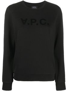 A.P.C. t-shirt à logo imprimé - Noir