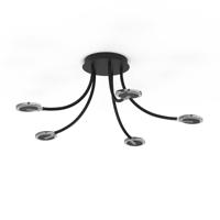 Steinhauer Flexibele led plafondlampTuround zwart - 3375ZW