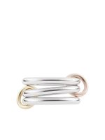 Spinelli Kilcollin bagues en argent et or rose 18ct superposées - thumbnail