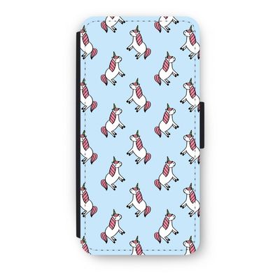 Eenhoorns overal: iPhone 8 Flip Hoesje