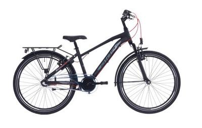 Aldo 26 inch peak 2.0 fiets alu 3v mat zwart/rood