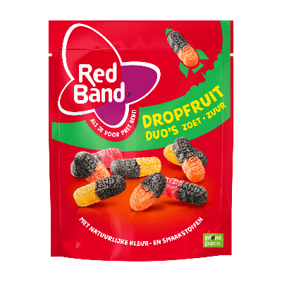 Red Band magic dropfruitduo's zoet zuur zak (10x 235g)