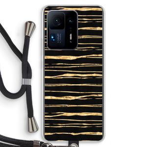 Gouden strepen: Xiaomi Mi Mix 4 Transparant Hoesje met koord