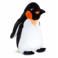 Keel Toys pluche keizers pinguin knuffeldier - wit/zwart - staand - 40 cm - Knuffeldier - thumbnail