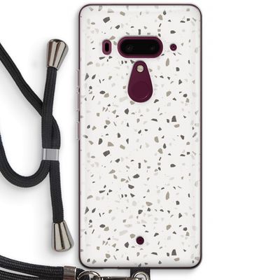 Terrazzo N°14: HTC U12+ Transparant Hoesje met koord