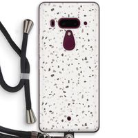 Terrazzo N°14: HTC U12+ Transparant Hoesje met koord