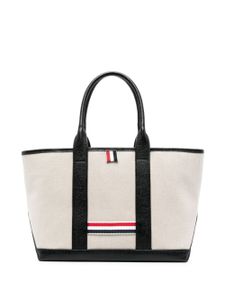 Thom Browne sac cabas à détail tricolore - Tons neutres