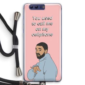 Hotline bling: Honor 9 Transparant Hoesje met koord