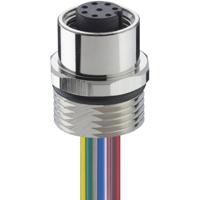 Lutronic 1232 Sensor/actuator inbouwconnector M12 Aantal polen (sensoren): 4 Stekker, inbouw 0.50 m 1 stuk(s)