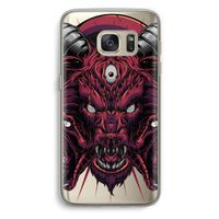 Hell Hound and Serpents: Samsung Galaxy S7 Transparant Hoesje Hell Hound and Serpents: Samsung Galaxy S7 Transparant Hoesje