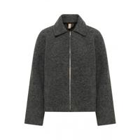 Culture - Grijs | unisex | Jas | Grijs | S | regular | Kamst mode