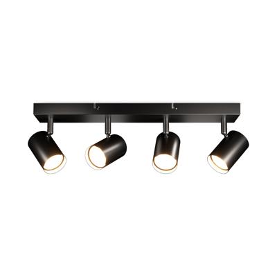 HOFTRONIC™ Lark - LED Plafondlamp - 4 spots - Excl. GU10-spots - Kantelbaar & Draaibaar - Dimbaar - IP20-stofdicht - Zwart