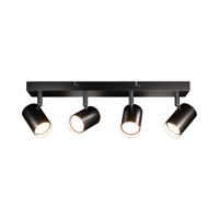 HOFTRONIC™ Lark - LED Plafondlamp - 4 spots - Excl. GU10-spots - Kantelbaar & Draaibaar - Dimbaar - IP20-stofdicht - Zwart