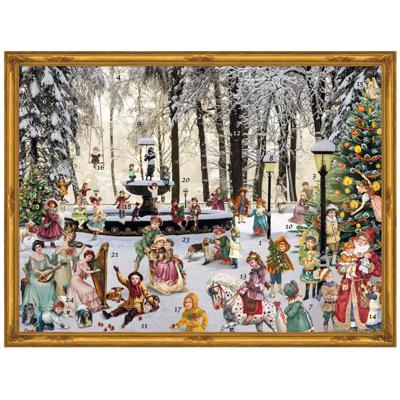 Adventskalender Besneeuwde Fontein