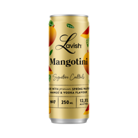 Lavish Mangotini Signature Cocktail - 250ml - 12,5% alc. Lavish Mangotini Signature Cocktail - 250ml - 12,5% alc.